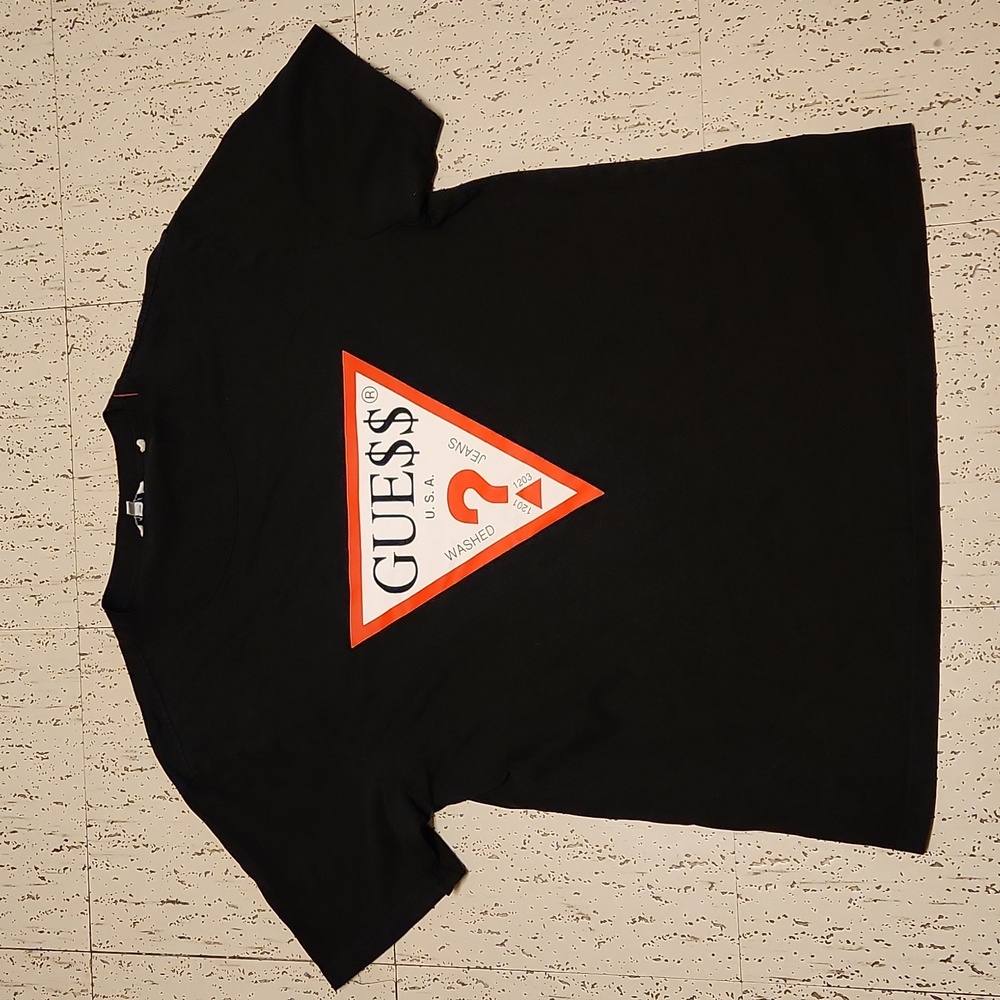 Guess Asap Rocky Voack Big Spellout Logo Crewneck T Shirt